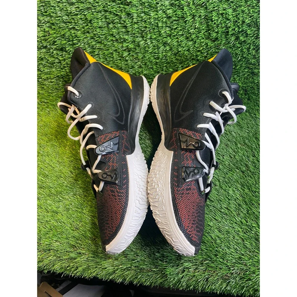 Nike Kyrie 7 Rayguns Mens Basketball Shoes Black Gold Orange CQ9326-003 Size 18